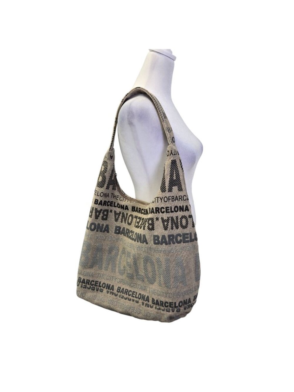 Robin Ruth Canvas Barcelona Hobo Shoulder Bag